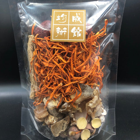 蟲草花螺頭湯包煲湯
